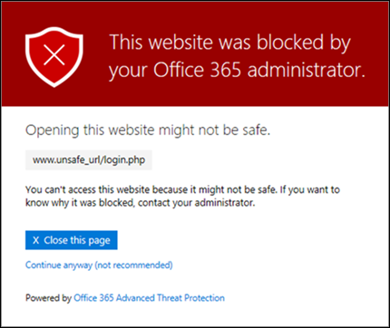 This website has been blocked by office
