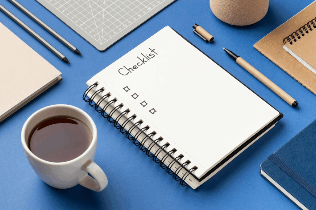 Checklist template symbolizing client documentation templates MSP for consistency and efficiency.