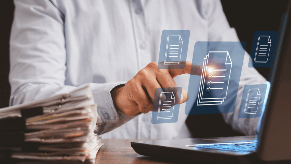 Digital documentation workflow highlighting MSP documentation best practices and knowledge sharing.
